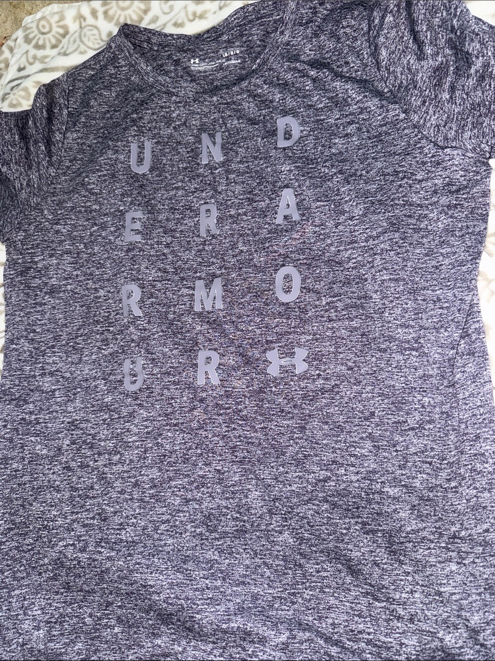 Under Armour Women’s Heathered Purple Short-Sleeve Tee